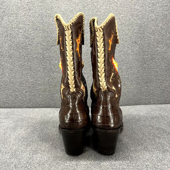 Frye Boots Womens 8.5 B Hope Limited Edition Brown Floral Embroidery Western‎ - Picture 7 of 16